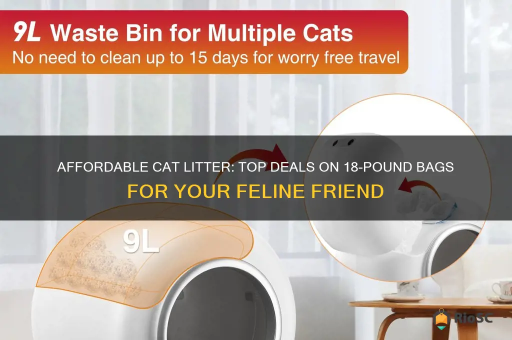 18 punds cat litter best price
