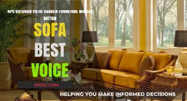 Elegant 4-Piece Outdoor Patio Garden Furniture Set: Wicker Rattan Sofa for the Best Voice in Your Backyard Oasis