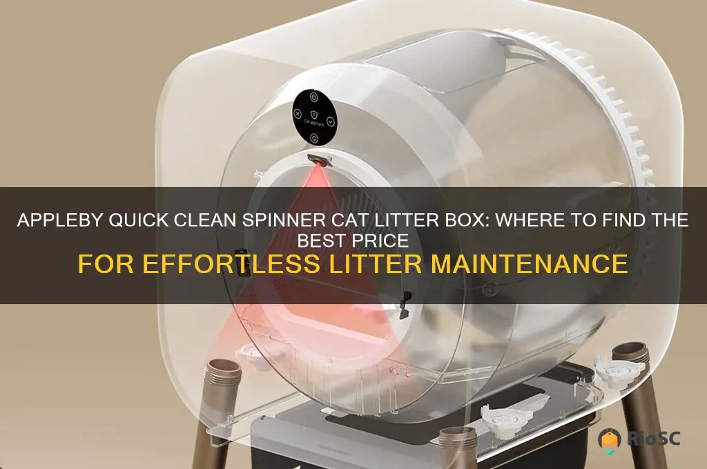 appleby quick clean spinner cat litter box best price
