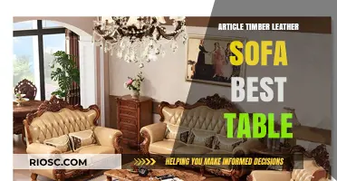 Timber & Leather Sofa Pairing: Discover the Best Table to Complete Your Living Space