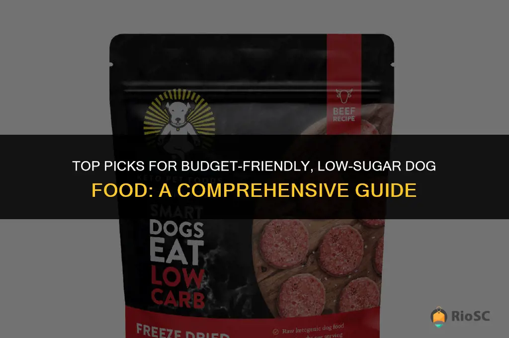best & affordable low sugar dog food