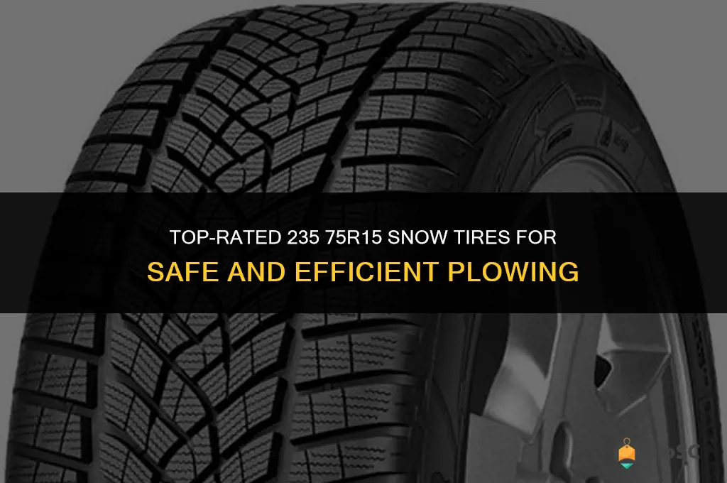 best 235 75r15 snow tires for plowing