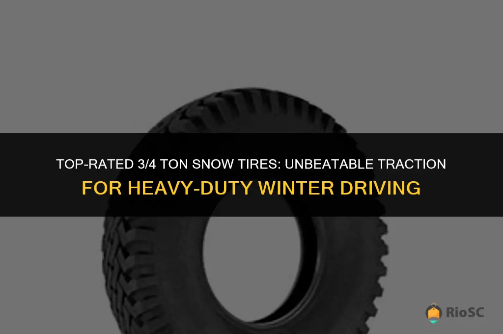 best 3 4 ton snow tires