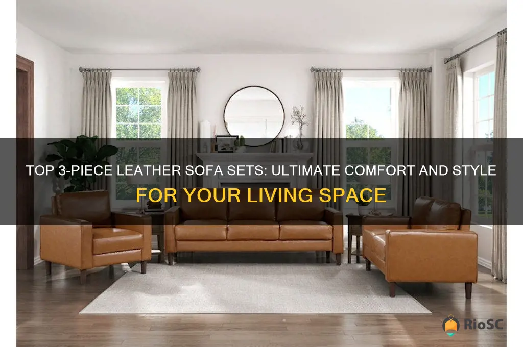 best 3 piece leather sofa
