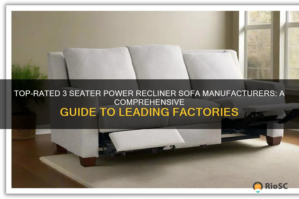 best 3 seater power recliner sofa factories