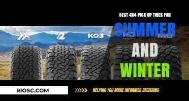 Top-Rated 4x4 Pickup Tires for All-Season Performance: Summer and Winter Ready