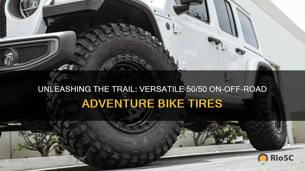 best 50 50 on off road tires advanture bike