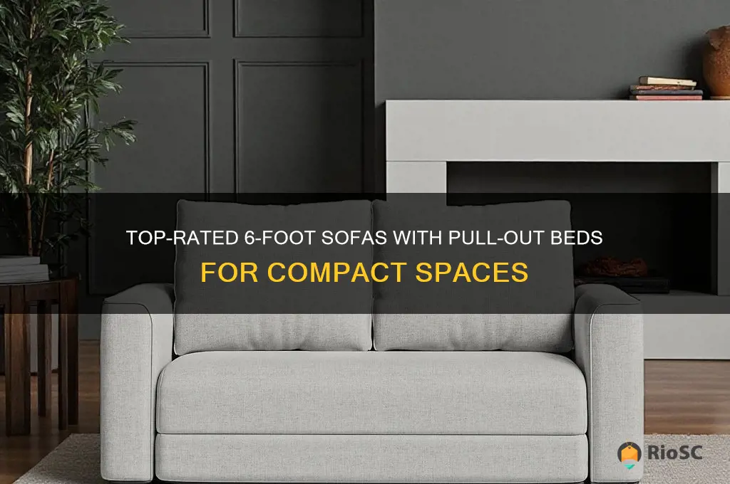 best 6 foot sofas with pull out bed