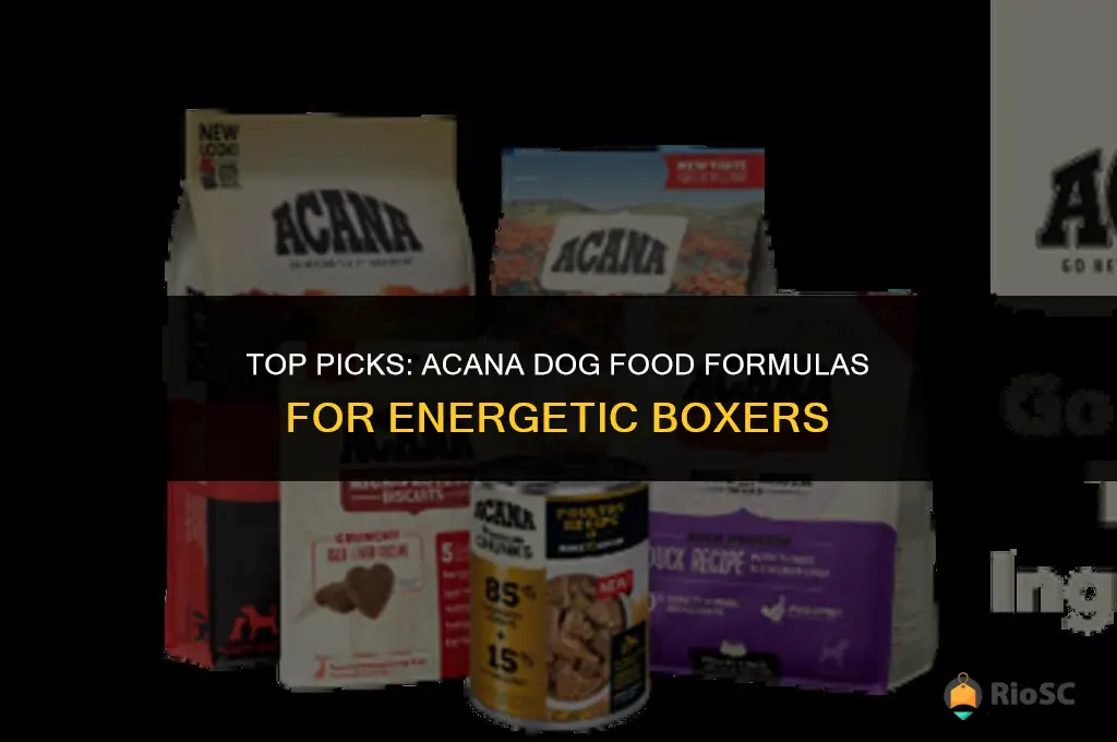 best acana dog food for boxers
