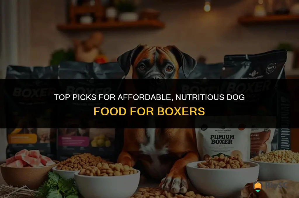 best affordable dog food boxer