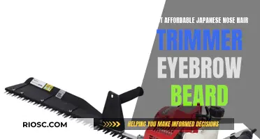 Trimming Down: Exploring the Best Affordable Japanese Nose Hair Trimmer for Eyebrow and Beard Care