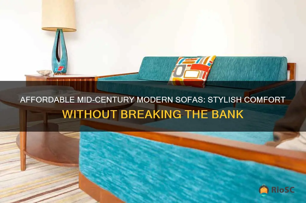 best affordable mid century modern sofas