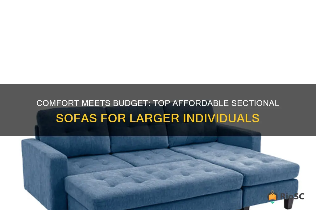 best affordable sectional sofa for large people