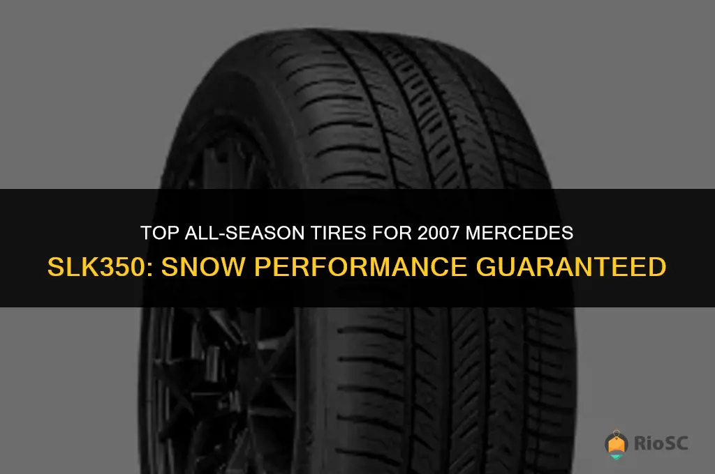 best all season tires for 2007 mercedes slk350 snow