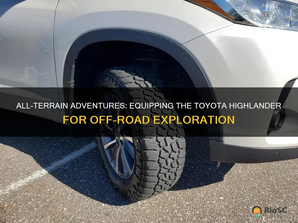 best all terrain tires for toyota highlander