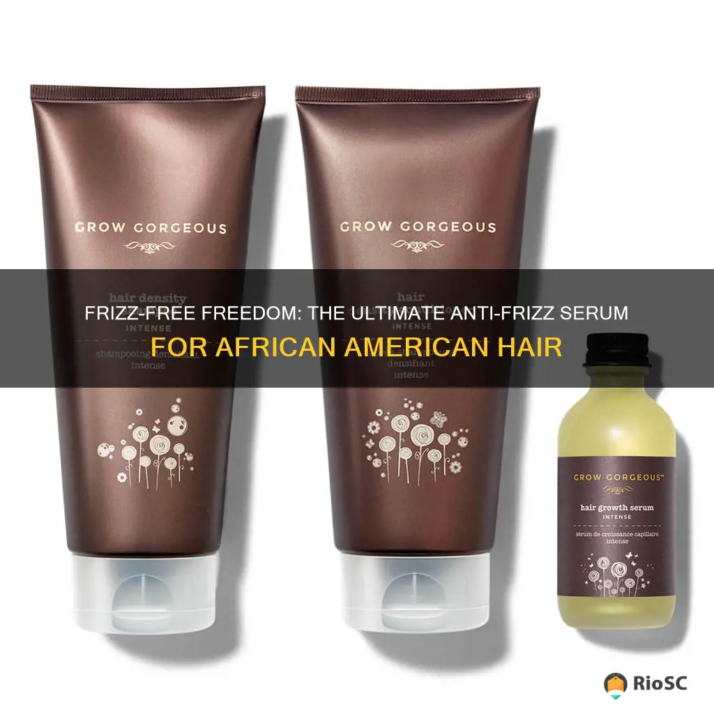 best anti frizz serum for african american hair