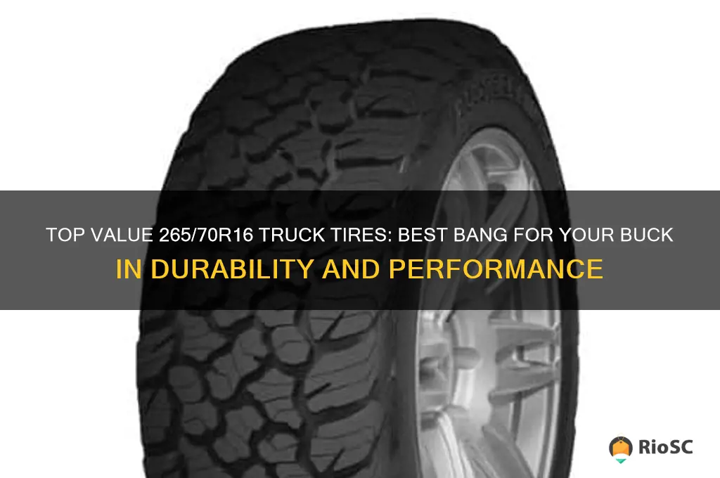 best bang for the buck truck tires 265 70r16 tire