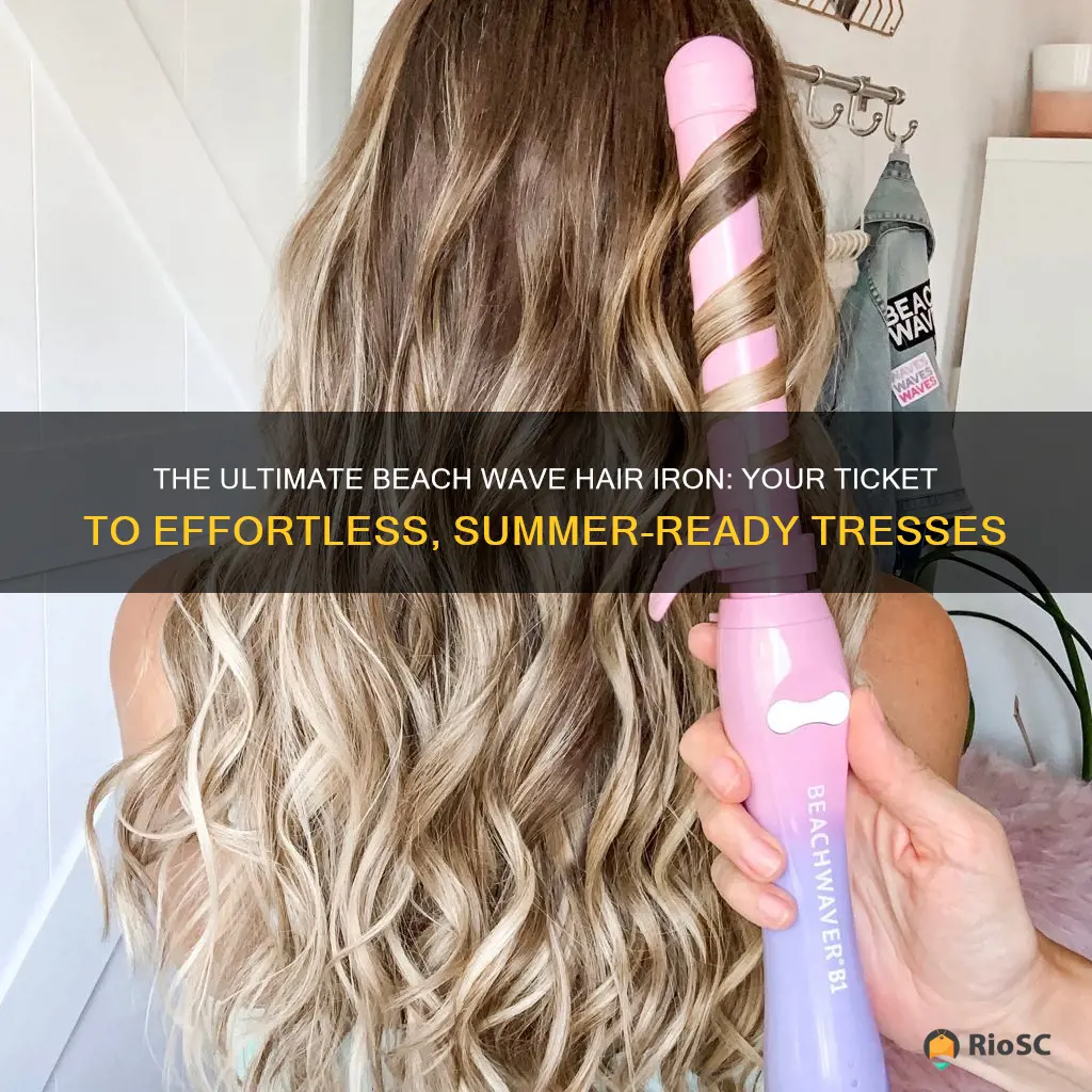 best beach wave hair iron