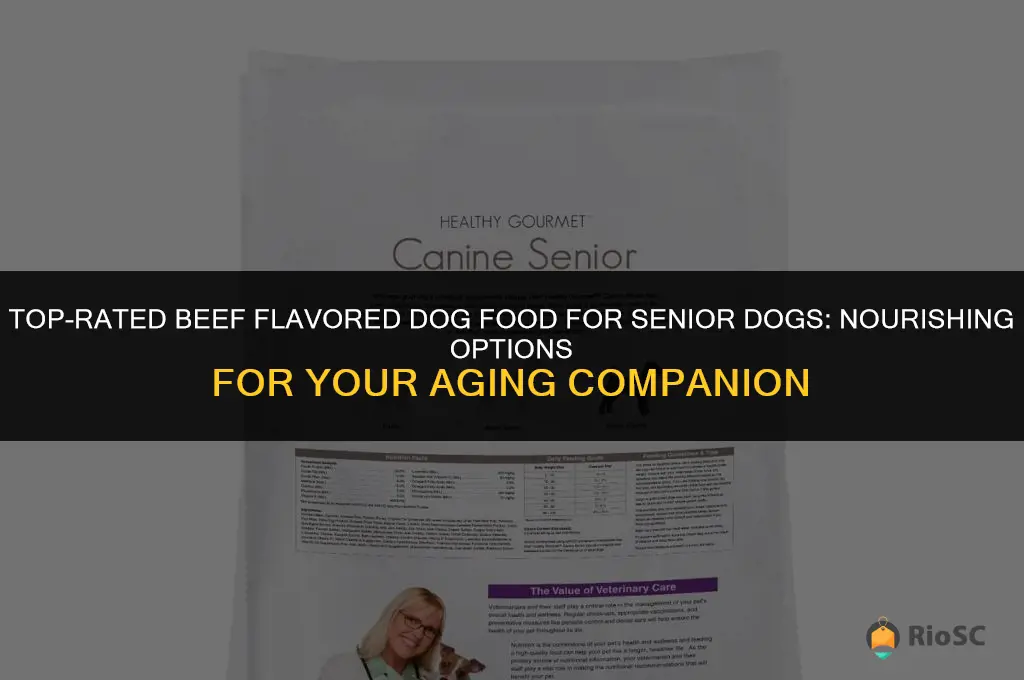 best beef flavored dog food for senior dogs