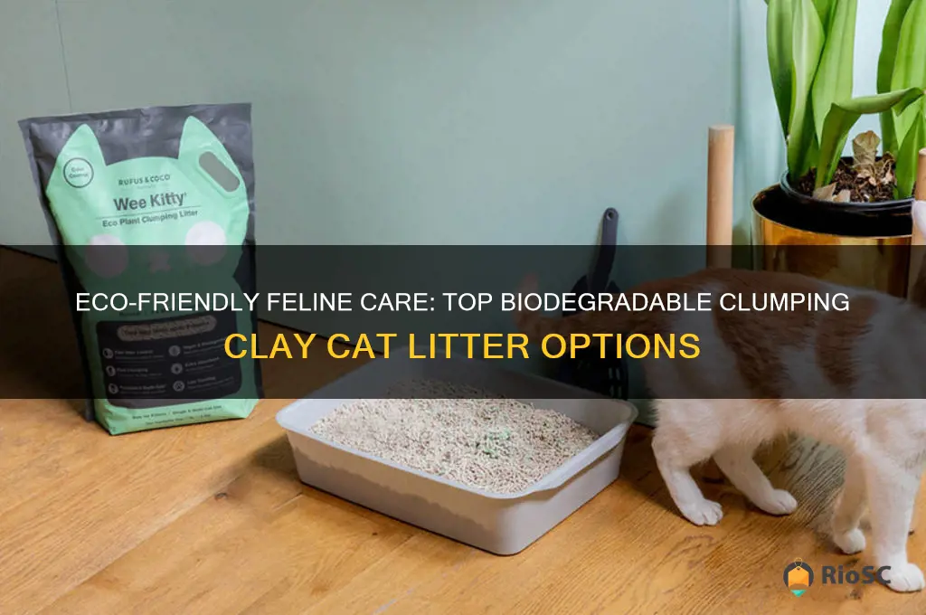 best biodegradable clumping cat litter clay