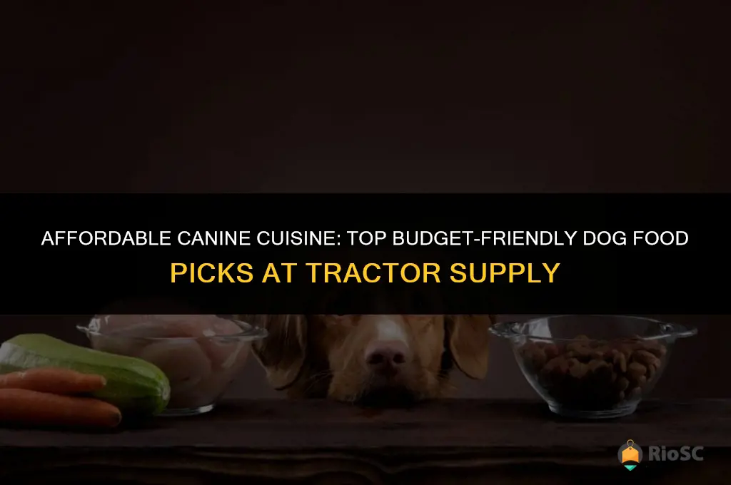 best bit cheap dog food at tractor supply