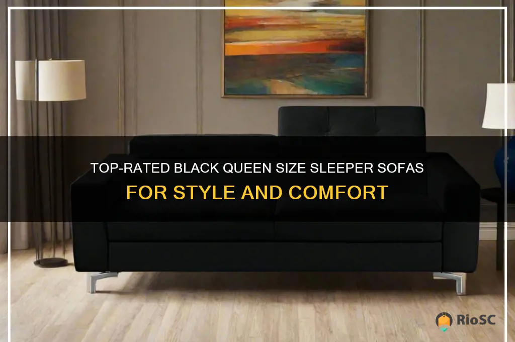 best black queen size sleeper sofas