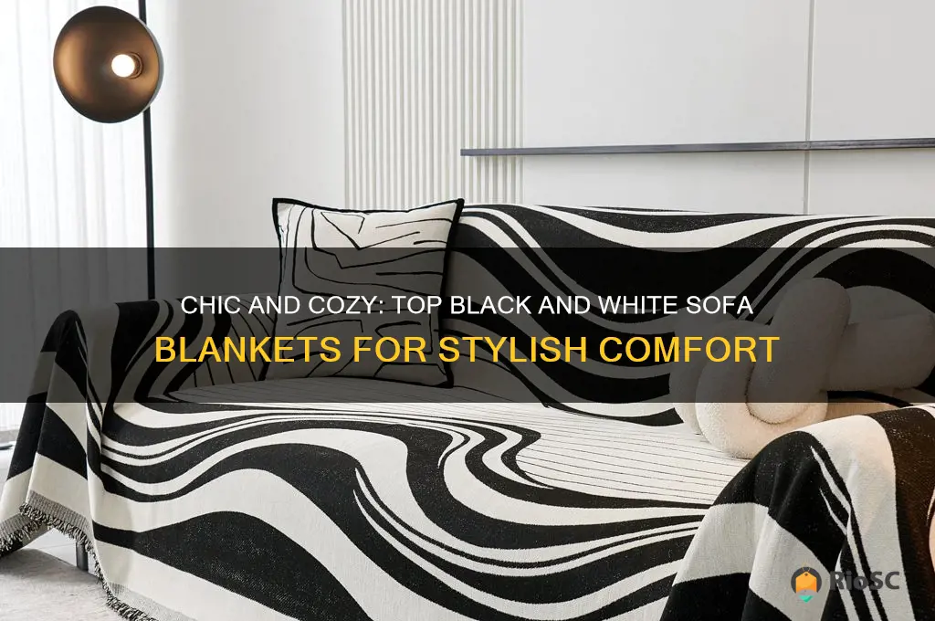 best blankets for sofa black and white