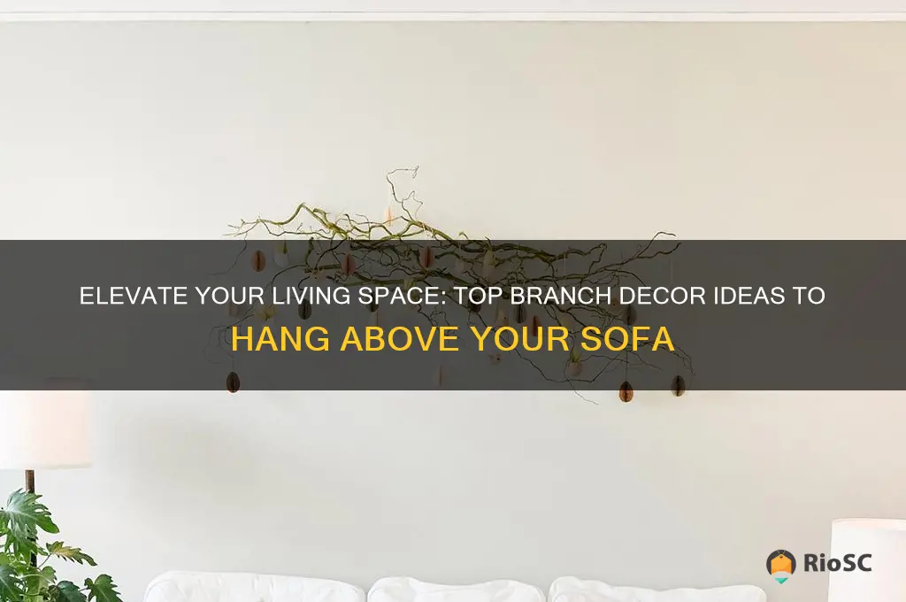 best branches above sofa