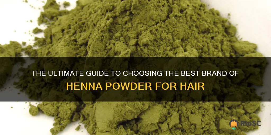 best brand henna powder for hair