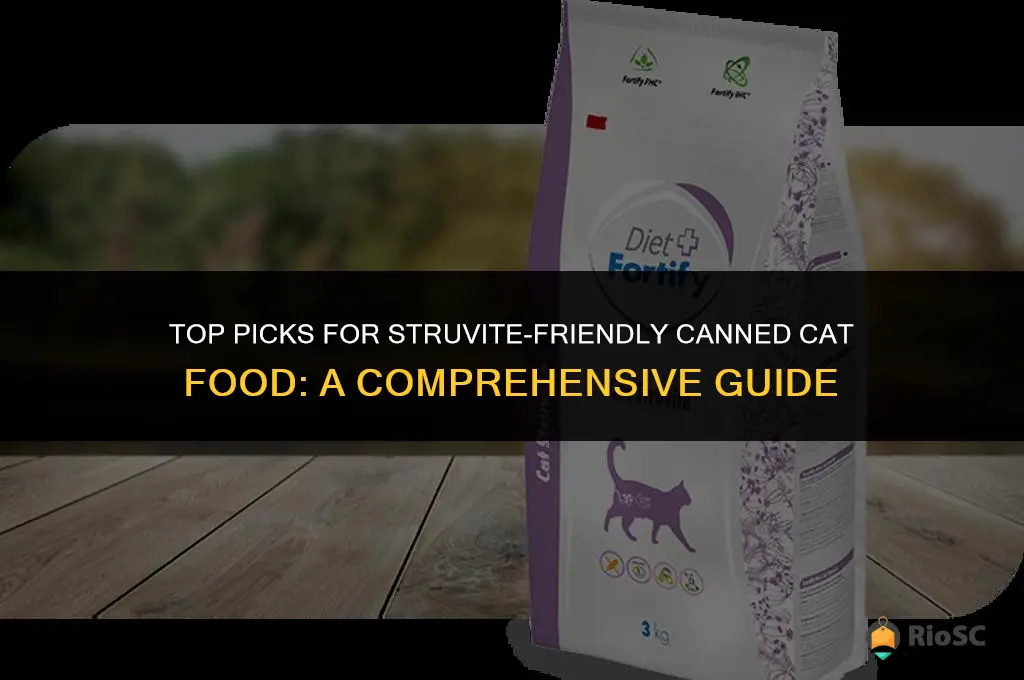 best brand of canned cat food for struvite crystals