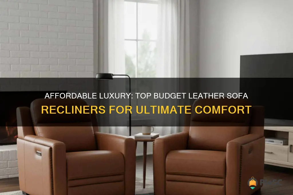 best budget leather sofa recliner