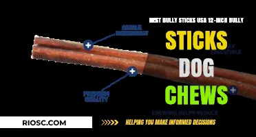 Premium USA-Made 12-Inch Bully Sticks: The Ultimate Dog Chew for Healthy Teeth and Happy Pups
