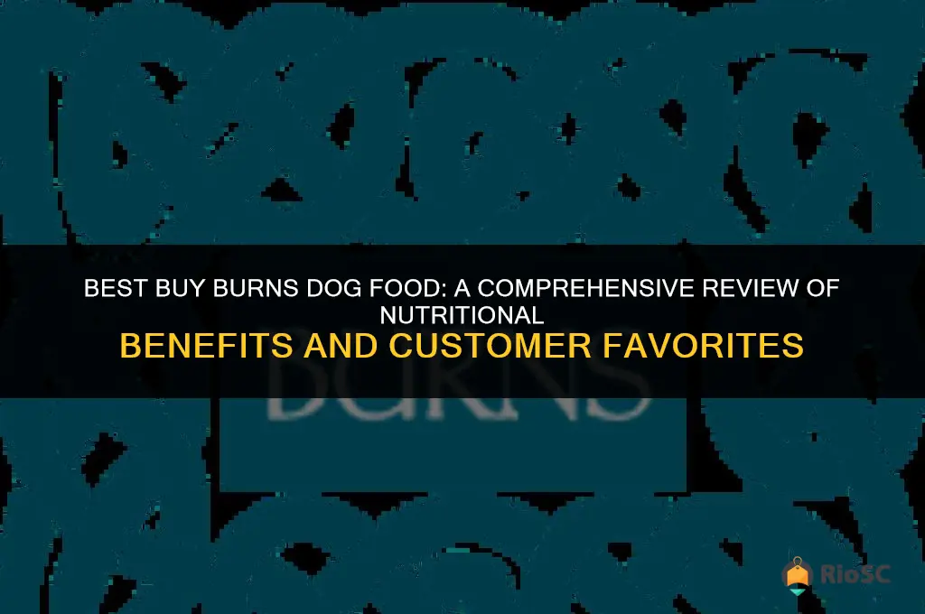 best buy burns dog food