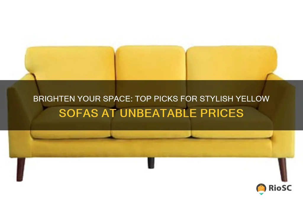 best buys on yellow sofas