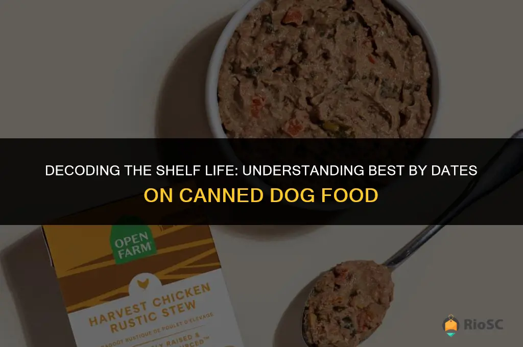 best by date on canned dog food
