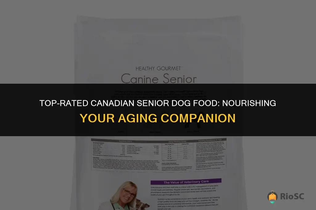 best canadian senior dog food