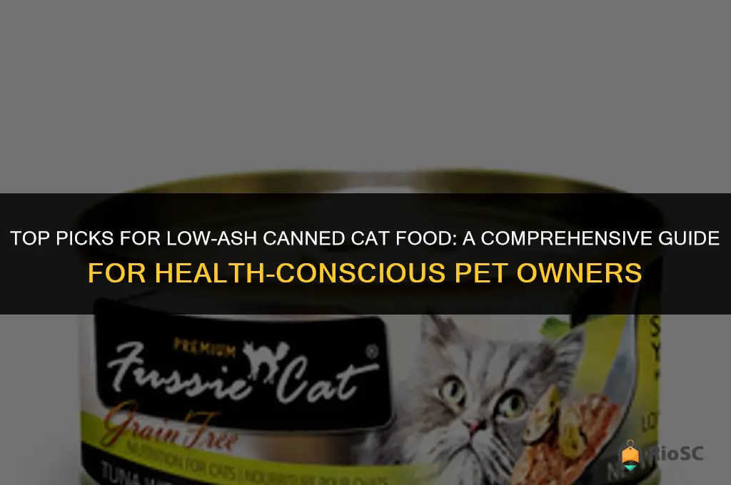 best canned cat food with low ash conteent