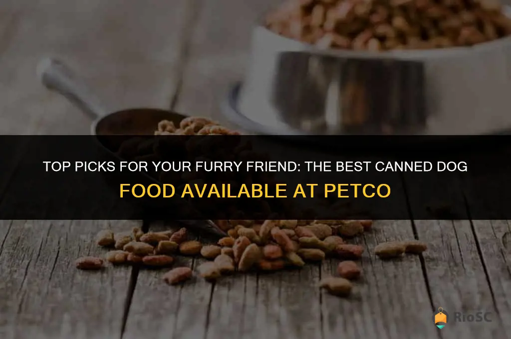 best canned dog food at petco
