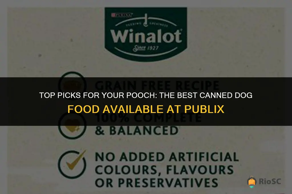 best canned dog food at publix