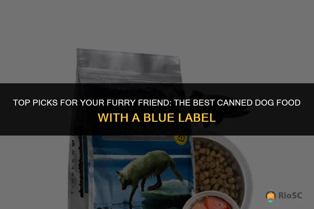 best canned dog food blue