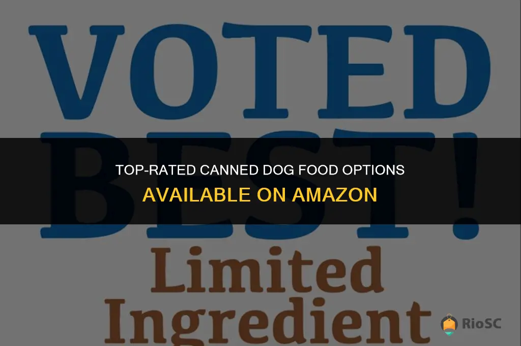 best canned dog food on amazon