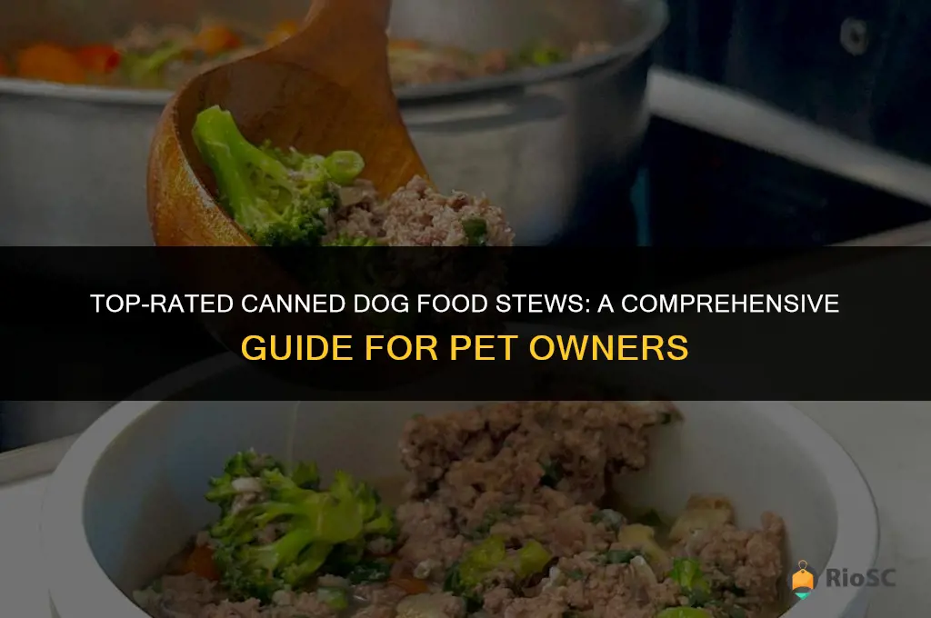 best canned dog food stew
