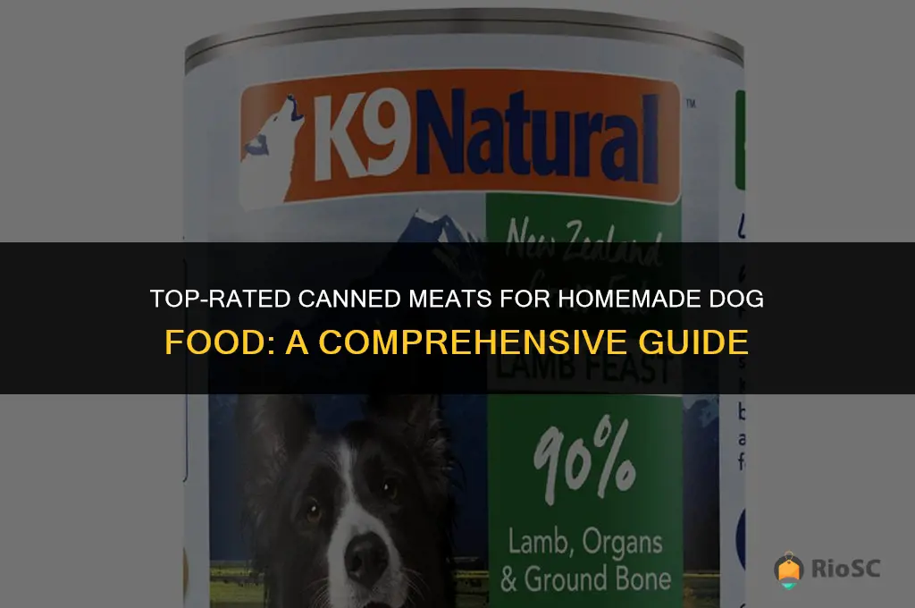 best canned meat for dogs in making homemade dog food