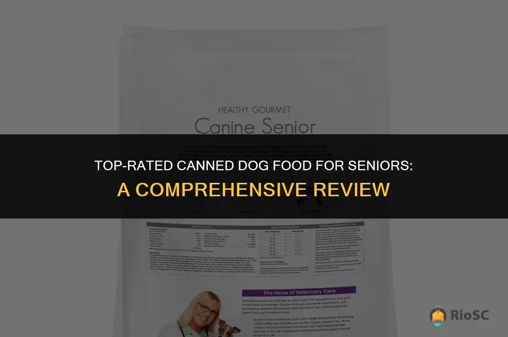 best canned senior dog food reviews