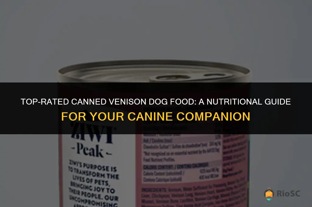 best canned venison dog food
