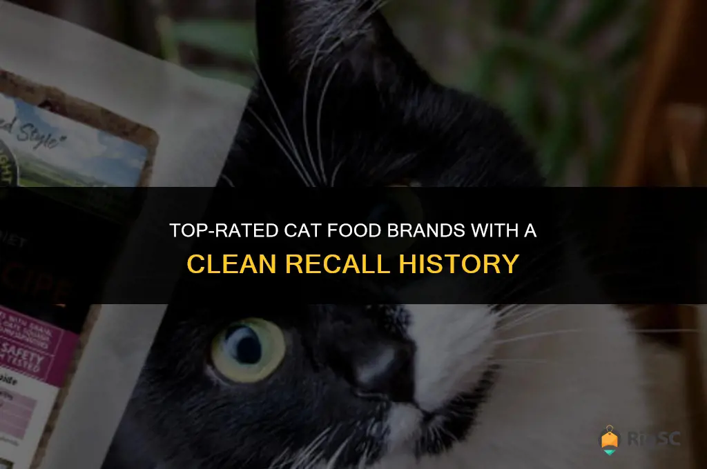best cat food brands that have never been recalled