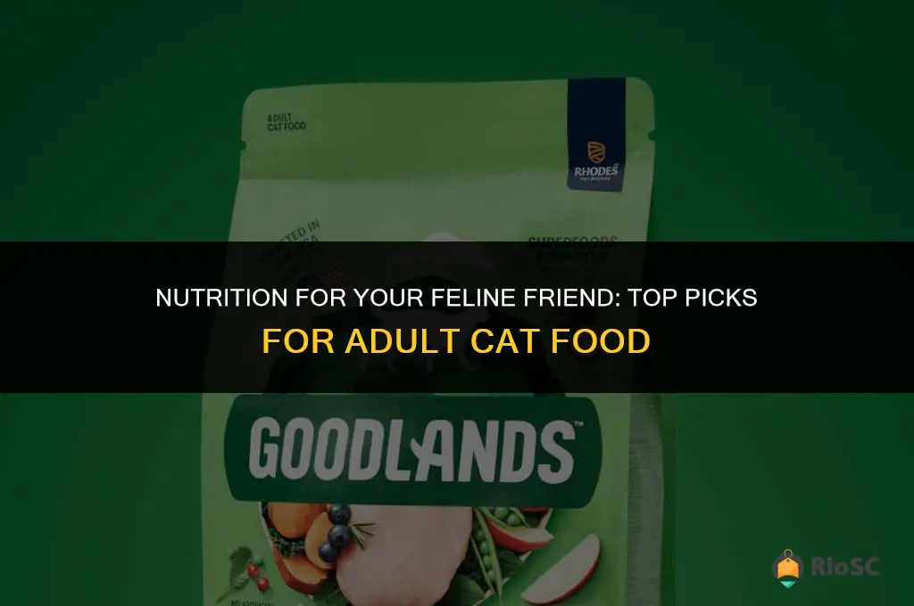 best cat food for adult cats