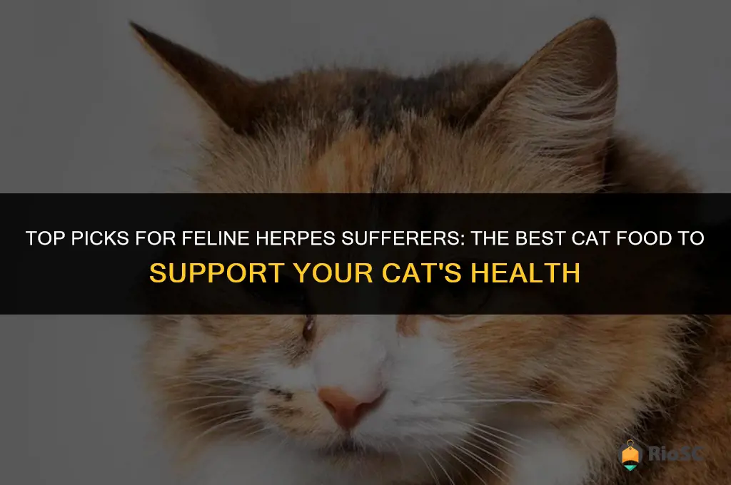 best cat food for cats with feline herpes