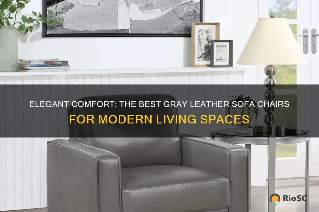 best chair gray leather sofa