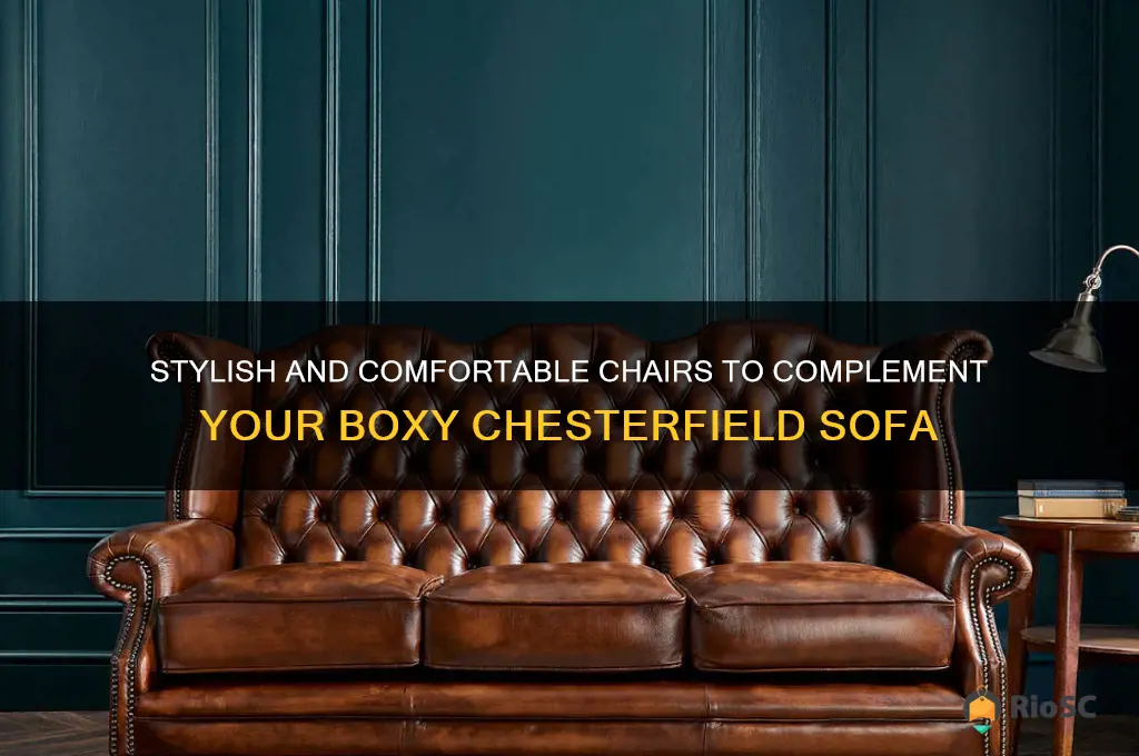 best chairs for boxy chesterfield sofa
